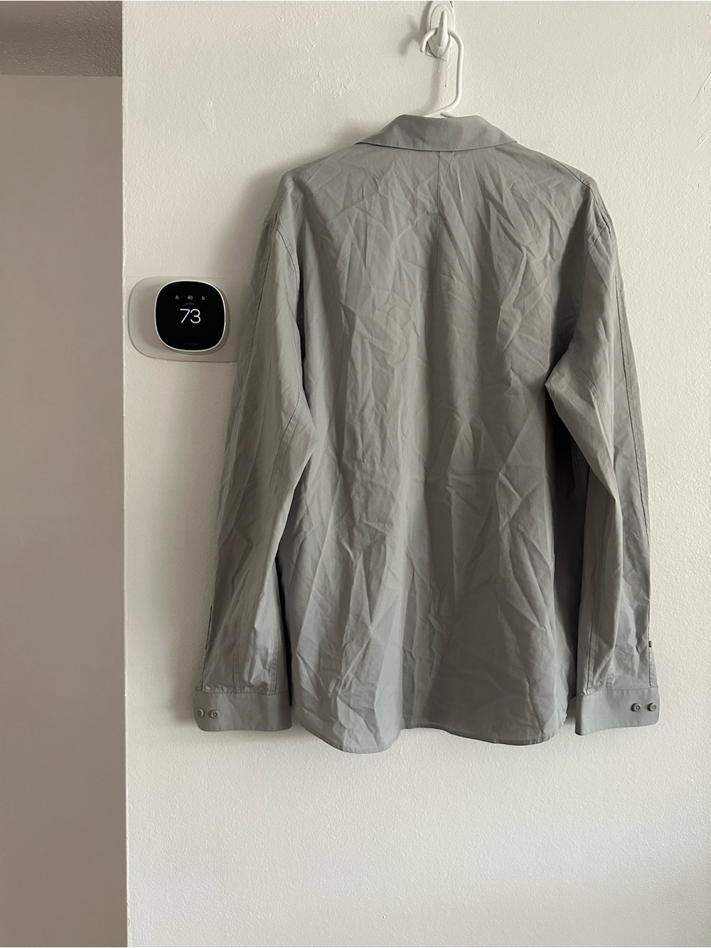 Lululemon Light Gray Men's Casual Button-Up shirt XL